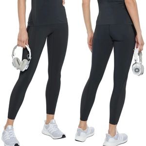 NEW Reebok x Victoria Beckham Mesh trimmed leggings size L Dark Grey